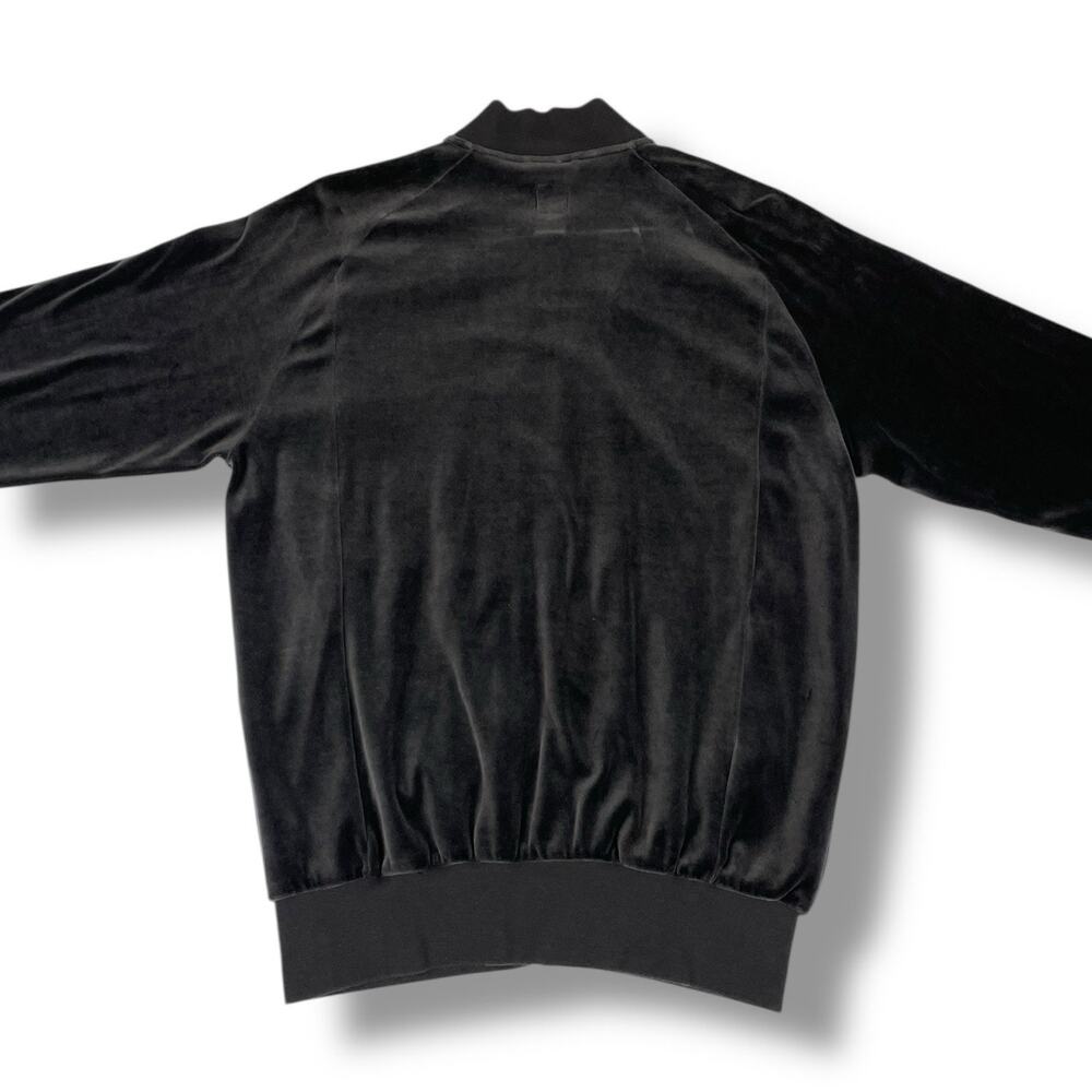 Vintage Black Adidas Rasta Track Jacket Velour Mens Y2K Reggae Rare Size Medium - Picture 5 of 5